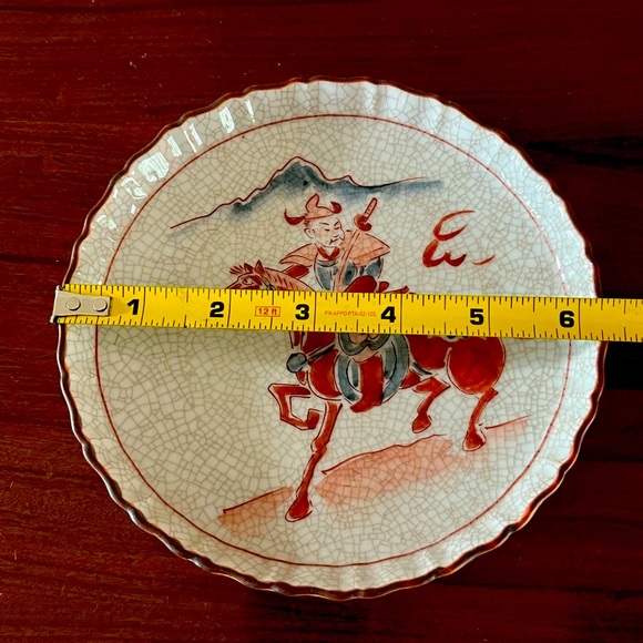 Andrea by Sadek Japanese Porcelain Hand Painted Wine Bottle Coaster Warr… - Picture 5 of 5